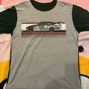 Gray and Dark green Dale Earnhardt Jr. Graphic T-Shirt